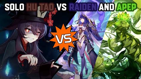 Solo C0R1 Hu Tao Vs Raiden Shogun And Guardian Of Apep S Oasis