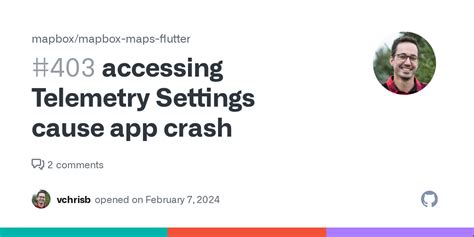 Accessing Telemetry Settings Cause App Crash Issue Mapbox