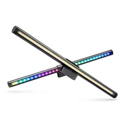 Monitor Light Bar, USB Screen Light Bar Dual Light 7500K Dimmable RGB ...