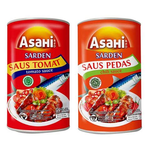 Jual Sarden Sardines Asahi Saus Pedas Tomat G Shopee Indonesia