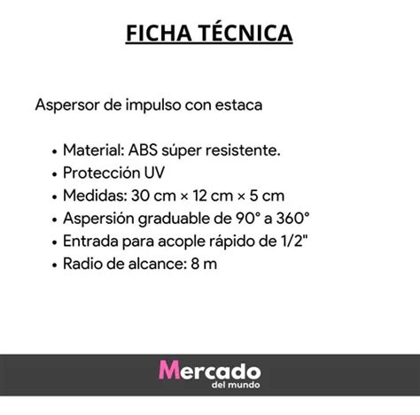 Regador Aspersor De Impulso Con Estaca Riego Jardin En Venta En La