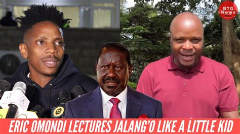 Huezi Tusi Baba Yako Eric Omondi Lectures Jalango Like A Kid For