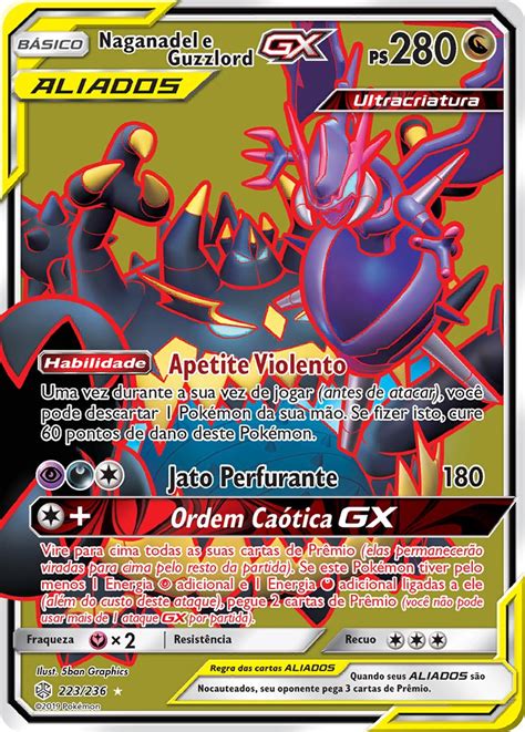 Naganadel e Guzzlord GX Pokémon MYP Cards