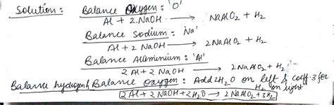 NaOH+Al --- NaAlO2 +H2 Please balance this reaction - Science - Acids ...