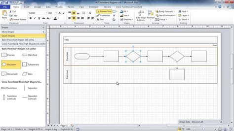 Swim Lane Diagram Visio