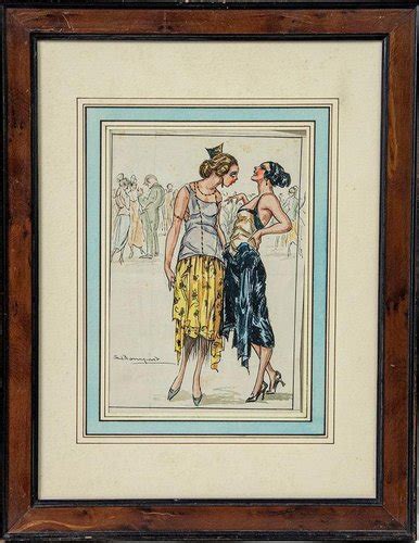 Luigi Bompard Confidences Watercolor And Ink S For Sale At Pamono