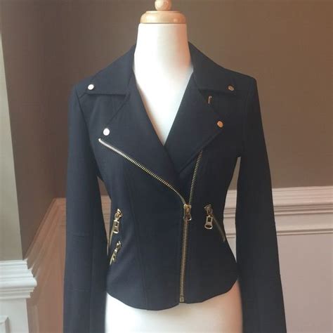 Sold Calvin Klein Moto Jacket W Gold Hardware Moto Jacket Jackets