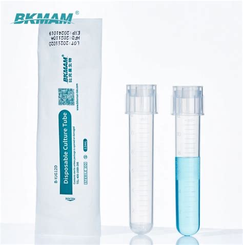 Sterile Shaking Tube Plastic Bacterial Cell Culture Tube For