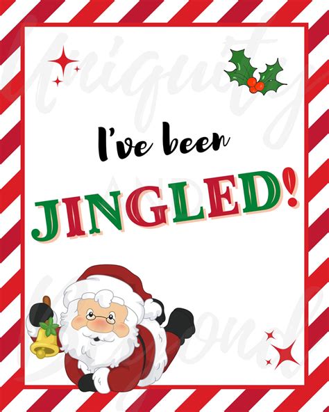 Weve Been Jingled Sign Youve Been Jingled For Co Etsy