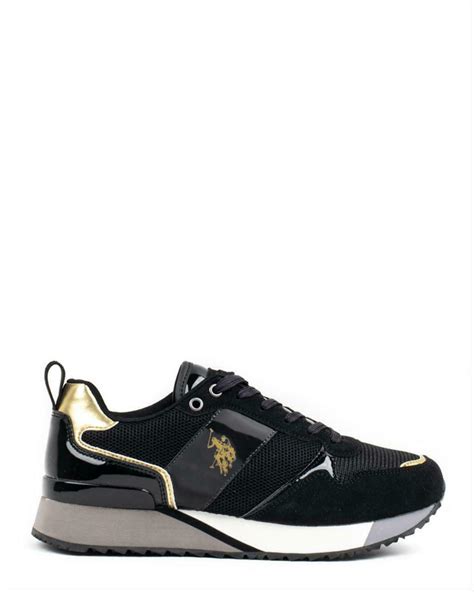 Us Polo Assn Frida001 Γυναικείο Sneaker Μαύρο Skroutzgr