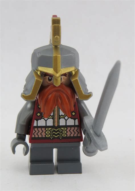 Lego The Hobbit Lord Of The Rings Minifigure Dain Ironfoot Lor107 79017 Ebay