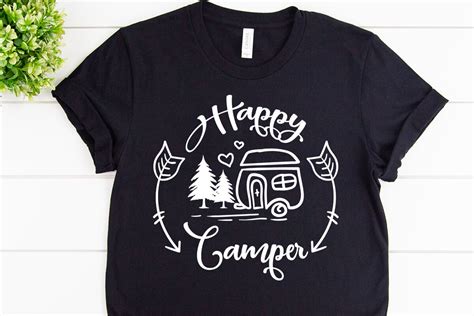 Happy Camper Svg Design For Adventure Handcraft By Cuttingsvg