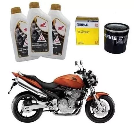 Kit Troca De Óleo Filtro De Óleo Honda Cb 600f Hornet 10w30 Frete grátis