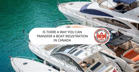 Is There A Way You Can Transfer A Boat Registration In Canada