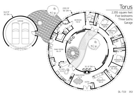 Torus 66 Outside Diameter 2 355 SF Five Bedroom Two And A Half