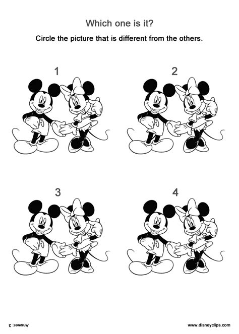 Disney Spot The Difference Printable