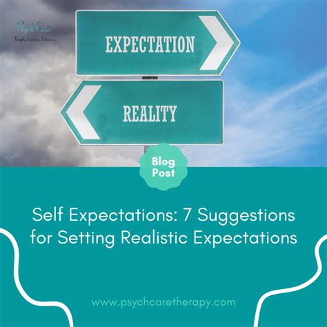 expectations  suggestions  setting realistic expectations