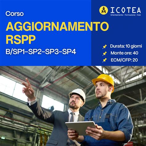 Corso Di Aggiornamento Rspp Ore Online Icotea