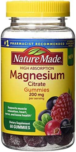 Amazon Nature Made High Absorption Magnesium Citrate Mg Gummies