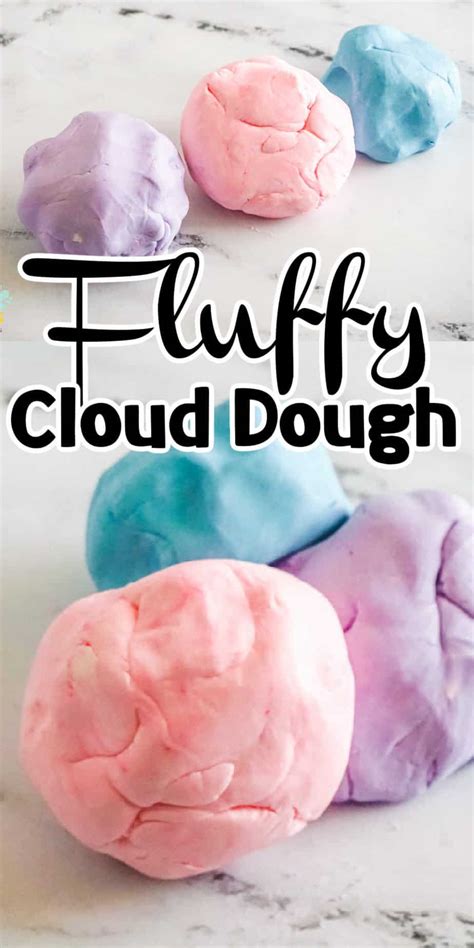 Homemade Fluffy Cloud Dough Recipe Made With Conditioner