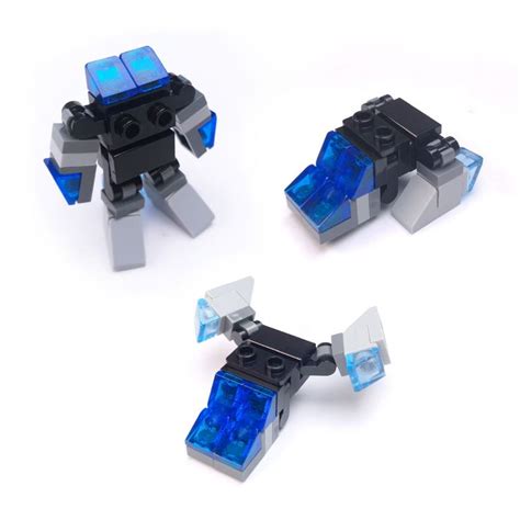 Blue Eyes Triple Changer Transformer Robot Lego Mini Lego Micro