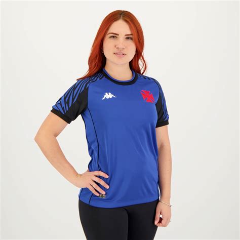 Camisa Kappa Vasco Goleiro I Feminina Azul Futfanatics