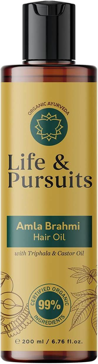 Life Pursuits Amla Brahmi Hair Oil For Hair Growth 200 Ml Natural