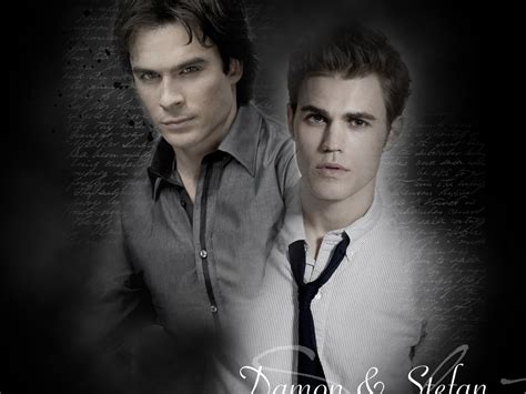 Damon&Stefan - Damon and Stefan Salvatore Wallpaper (24876372) - Fanpop