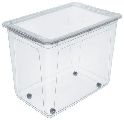 Transparente Box Mit Deckel Und Rollen