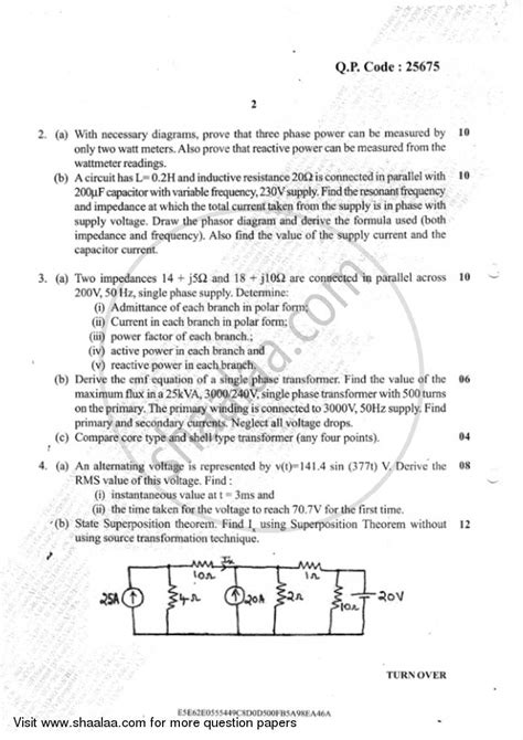 Basic Electrical And Electronics Engineering 2017 2018 Be Civil Engineering Semester 1 Fe First