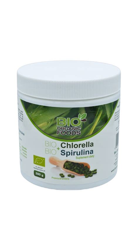 CHLORELLA PYRENOIDOSA SPIRULINA BIO 700 TABLETEK BIO ORGANIC FOODS