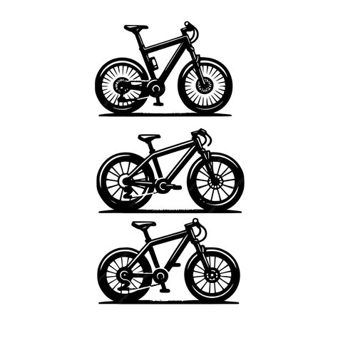 Premium Vector | Bicycle silhouette vector