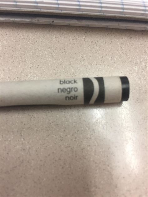 The black crayon is the most powerful crayon because it can say the N word. : r/teenagers