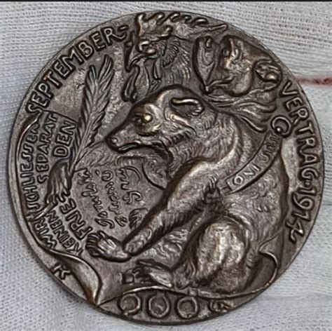 Deutschland Kaiserreich 1 Weltkrieg Bronze Gußmedaille 1914 Karl Goetz