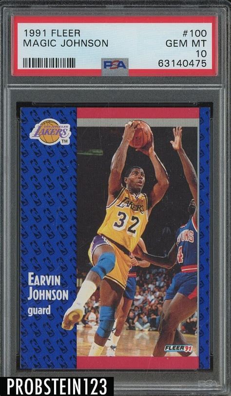 Magic Johnson 1991 Fleer 100 Base Price Guide Sports Card Investor