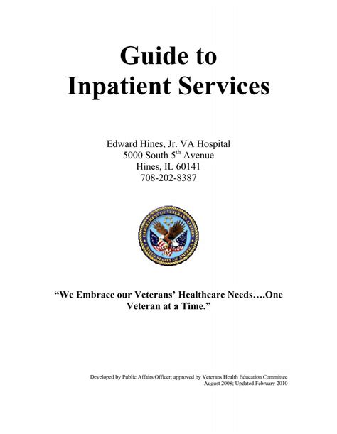 Guide to Inpatient Services - Edward Hines, Jr. VA Hospital