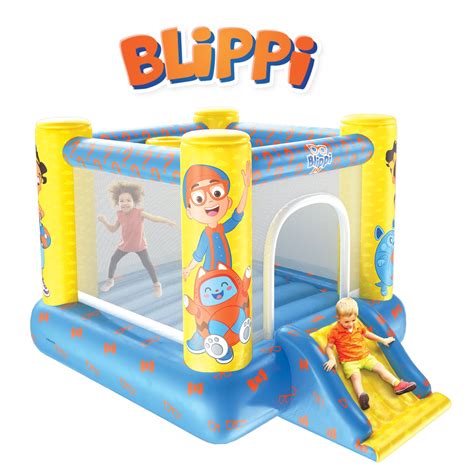 Blippi Jump N Slide Bouncer Includes Electric Air Pump