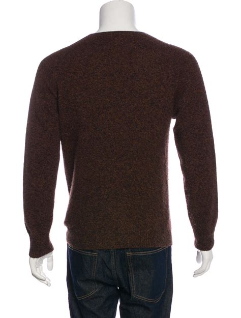 Men S Brown And Black Margaret Howell Cashmere And Wool Blend Sweater