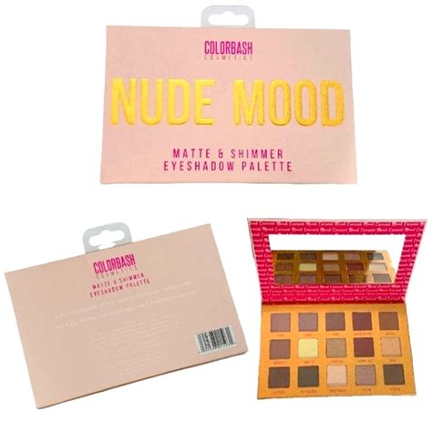 Colorbash Makeup New Colorbash Cosmetics Nude Mood Matte Shimmer Eyeshadow Palette Poshmark