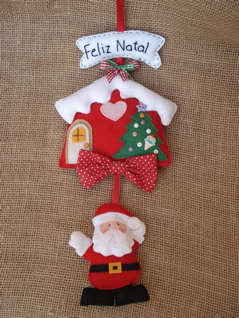 Enfeite De Porta Natal Papai Noel Ateli Pati Rolim Elo