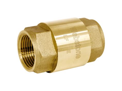 1 2 Check Valve Threaded Spring Loaded Brass Lead Free Fnpt