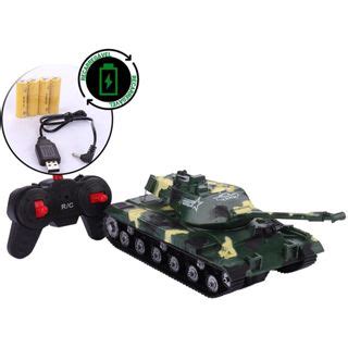 Tanque Guerra Militar Controle Remoto Som Luz Tracao Correia Shopee