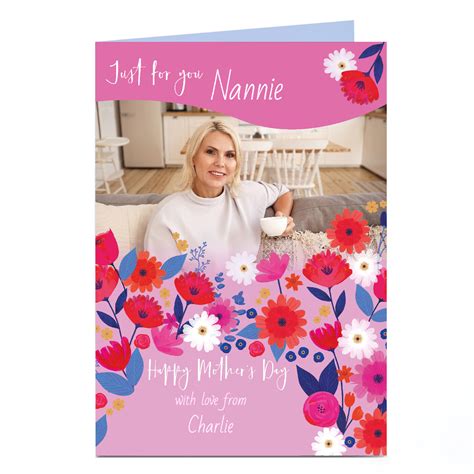 Buy Photo Mother S Day Card Flowers Pink Border For Gbp 1 79 Card Factory Uk