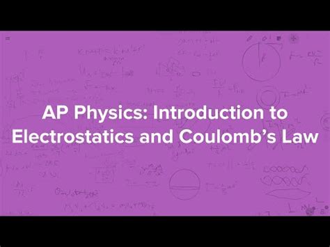 Ap Physics C E M Introduction To Electrostatics And Coulomb S Law