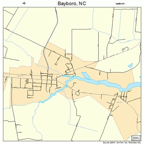 Bayboro North Carolina Street Map 3703960