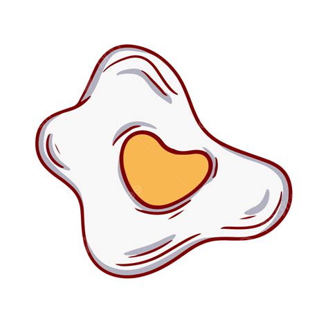 Heart Shaped Scrambled Eggs Scrambled Eggs Fried Egg Food PNG And