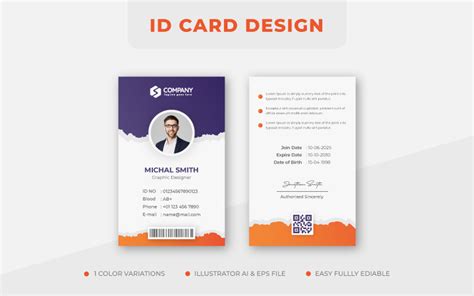 Minimalist Business Identity Card Design Template