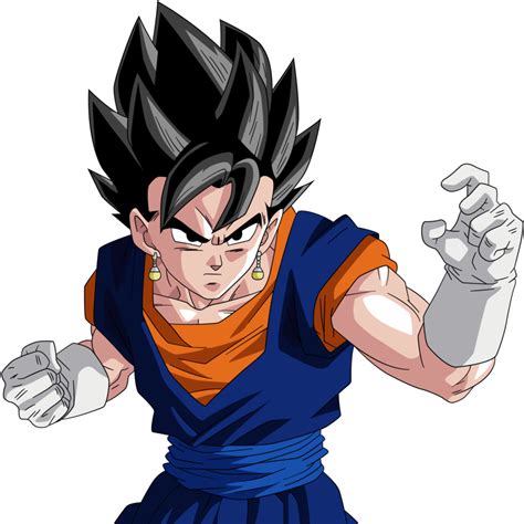 Vegito Black Hair By Rayzorblade189 Super Saiyan Red Vegito Free