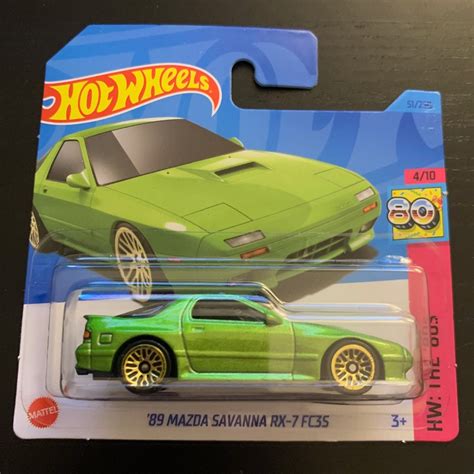 Hot Wheels 1989 Mazda Savanna RX-7 Fc35-green With Black Interior-hw ...