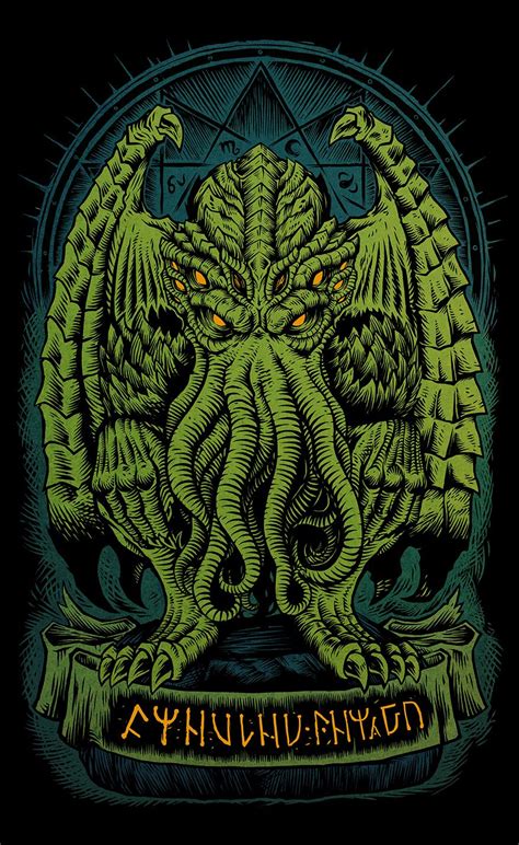 Engraved Illustrations On Behance Cthulhu Art Lovecraftian Horror